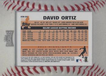 2012 Topps Archives - Framed Mini Autographs #83M-DO David Ortiz Back