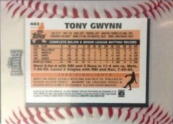 2012 Topps Archives - Framed Mini Autographs #83M-TG Tony Gwynn Back