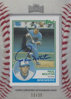 2012 Topps Archives - Framed Mini Autographs #630 Paul Molitor Front