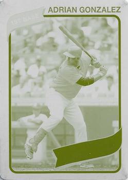 2012 Topps Archives - Printing Plates Yellow #101 Adrian Gonzalez Front