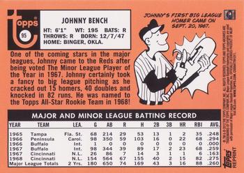 2012 Topps Archives - Reprints #95 Johnny Bench Back