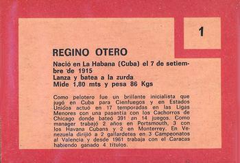 1967 Topps Venezuelan #1 Regino Otero Back