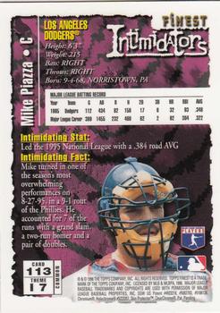 1996 Finest #113 Mike Piazza Back