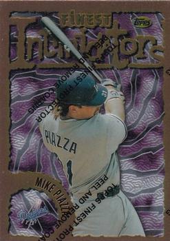 1996 Finest #113 Mike Piazza Front