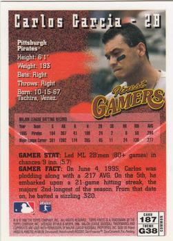 1996 Finest #187 Carlos Garcia Back
