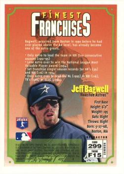 1996 Finest - Refractors #299 Jeff Bagwell Back