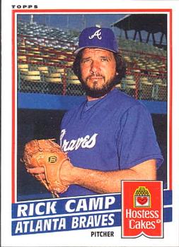 1985 Topps Hostess Atlanta Braves #5 Rick Camp Front