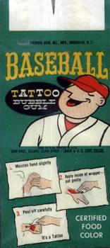 1960 Topps Tattoos #NNO Vernon Law Back