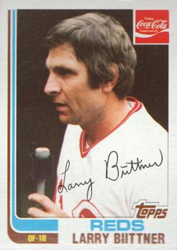 1982 Topps Coca-Cola Cincinnati Reds #3 Larry Biittner Front