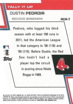 2012 Topps - A Cut Above #ACA-7 Dustin Pedroia Back