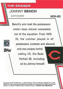 2012 Topps - A Cut Above #ACA-20 Johnny Bench Back