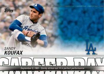 2012 Topps - Career Day #CD-5 Sandy Koufax Front