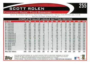 2012 Topps - Purple #255 Scott Rolen Back