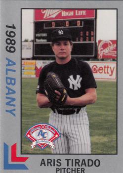 1989 Best Albany-Colonie Yankees - Platinum #18 Aris Tirado Front