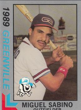 1989 Best Greenville Braves - Platinum #27 Miguel Sabino Front