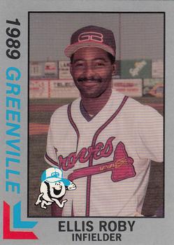 1989 Best Greenville Braves - Platinum #9 Ellis Roby Front