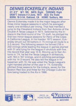 1990 Kenner Starting Lineup Cards #4691212050 Dennis Eckersley Back