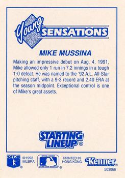 1993 Kenner Starting Lineup Cards #503066 Mike Mussina Back