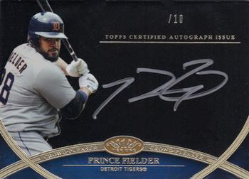 2012 Topps Tier One - Crowd Pleaser Autographs Silver Ink #CPA-PF Prince Fielder Front