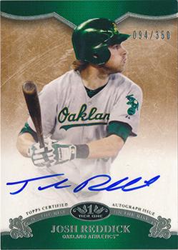 2012 Topps Tier One - On The Rise Autographs #OR-JRE Josh Reddick Front