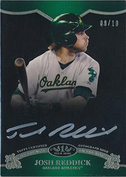 2012 Topps Tier One - On The Rise Autographs Silver Ink #OR-JRE Josh Reddick Front