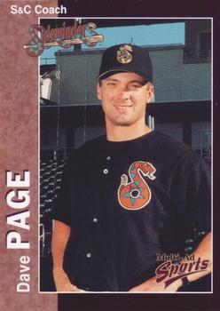 1998 Multi-Ad Tucson Sidewinders #5 Dave Page Front