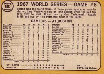 1968 Topps #156 World Series Game #6 - Petrocelli Socks Two Homers Back