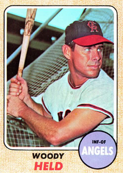 1968 Topps #289 Woodie Held Front