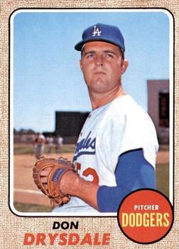 1968 Topps #145 Don Drysdale Front