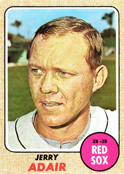 1968 Topps #346 Jerry Adair Front