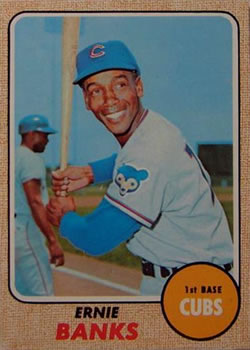 1968 Topps #355 Ernie Banks Front