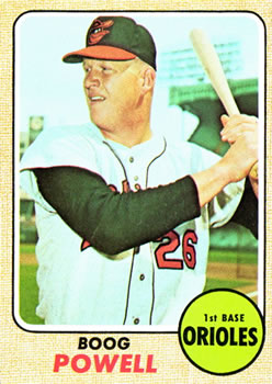 1968 Topps #381 Boog Powell Front