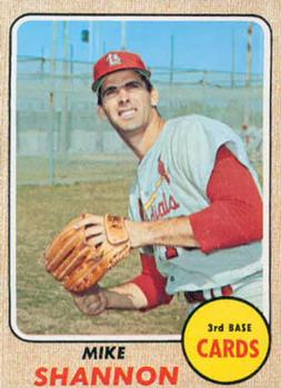 1968 Topps #445 Mike Shannon Front