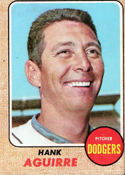 1968 Topps #553 Hank Aguirre Front