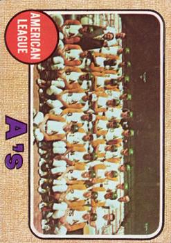 1968 Topps #554 Oakland Athletics Front