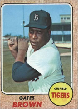 1968 Topps #583 Gates Brown Front