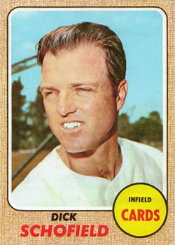 1968 Topps #588 Dick Schofield Front