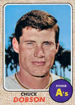 1968 Topps #62 Chuck Dobson Front