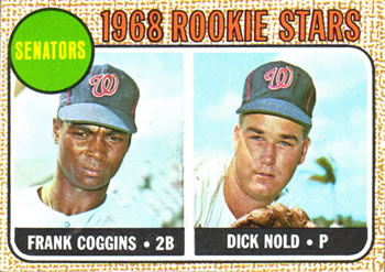 1968 Topps #96 Senators 1968 Rookie Stars (Frank Coggins / Dick Nold) Front