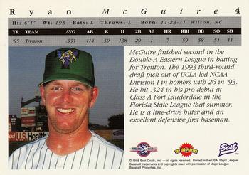 1995 Best #4 Ryan McGuire Back