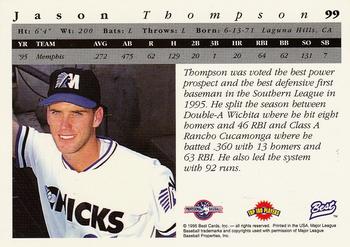 1995 Best #99 Jason Thompson Back