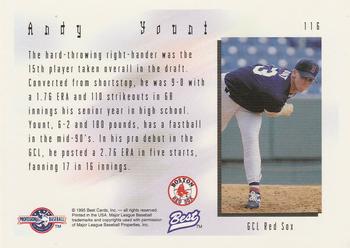 1995 Best #116 Andy Yount Back