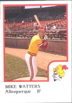 1986 ProCards Albuquerque Dukes #27 Mike Watters Front