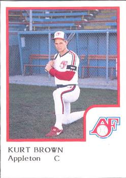 1986 ProCards Appleton Foxes #NNO Kurt Brown Front