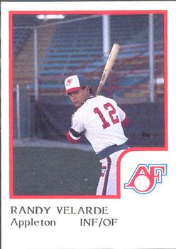 1986 ProCards Appleton Foxes #NNO Randy Velarde Front