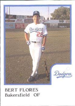 1986 ProCards Bakersfield Dodgers #NNO Bert Flores Front