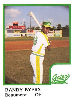 1986 ProCards Beaumont Golden Gators #NNO Randy Byers Front
