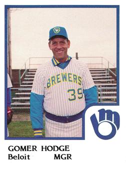 1986 ProCards Beloit Brewers #11 Gomer Hodge Front