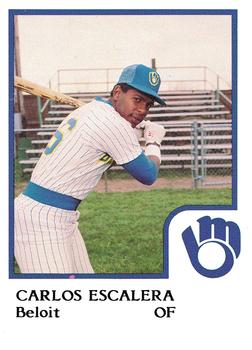 1986 ProCards Beloit Brewers #5 Carlos Escalera Front