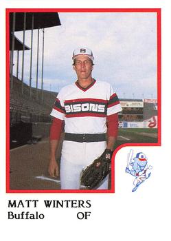1986 ProCards Buffalo Bisons #NNO Matt Winters Front